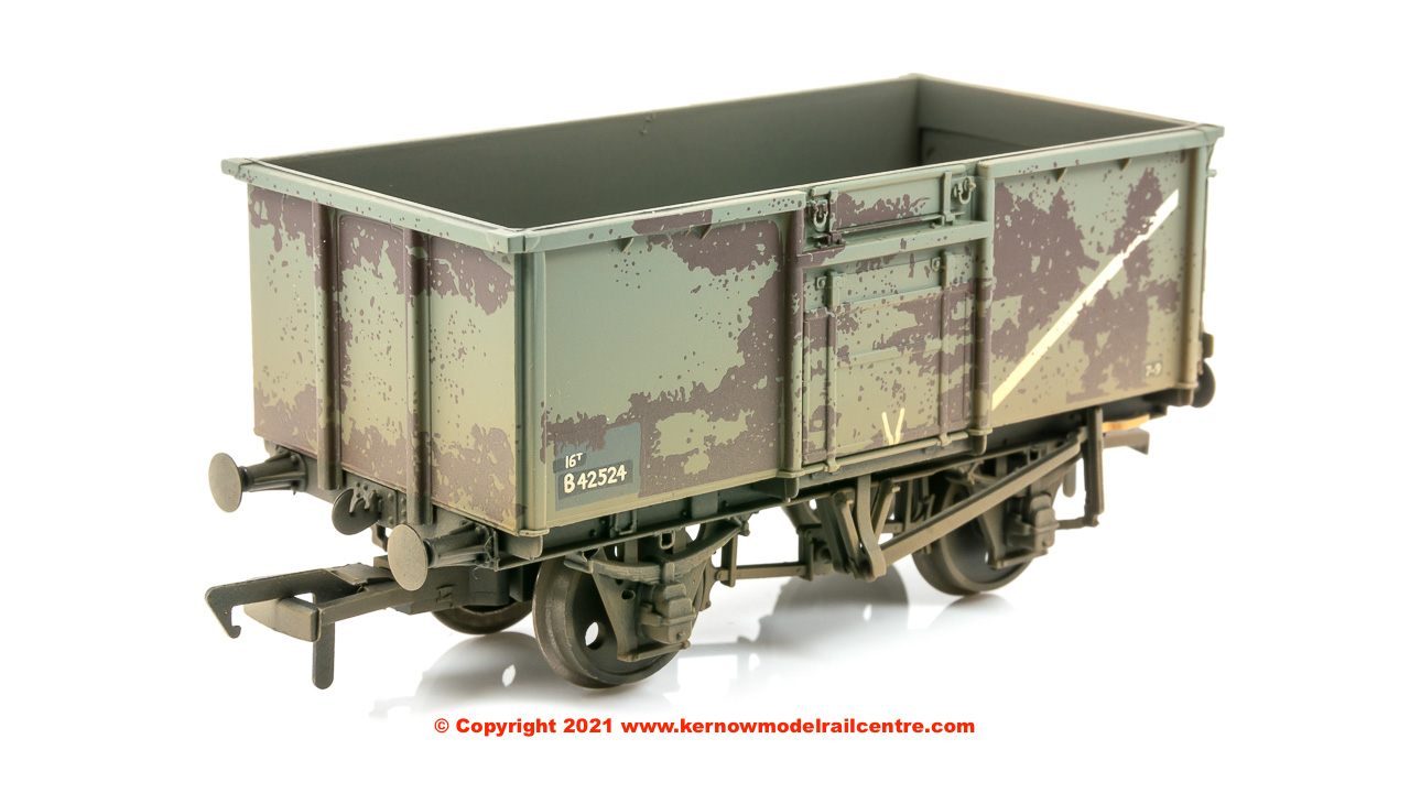 OO Gauge Bachmann 37-377 16T Steel Mineral Wagon BR Grey Weathered